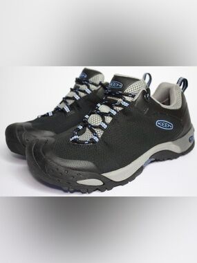 Keen Men's Black and Gray Low-Cut Trail Sneakers